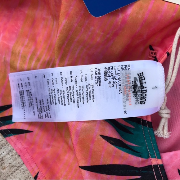 ✨Billabong palm daze one piece swimsuit - Picture 7 of 8